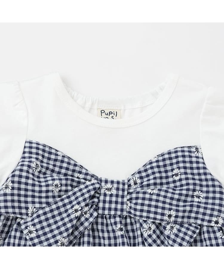 ピューピルハウス(Pupil House)の胸大リボン半袖セットアップ3