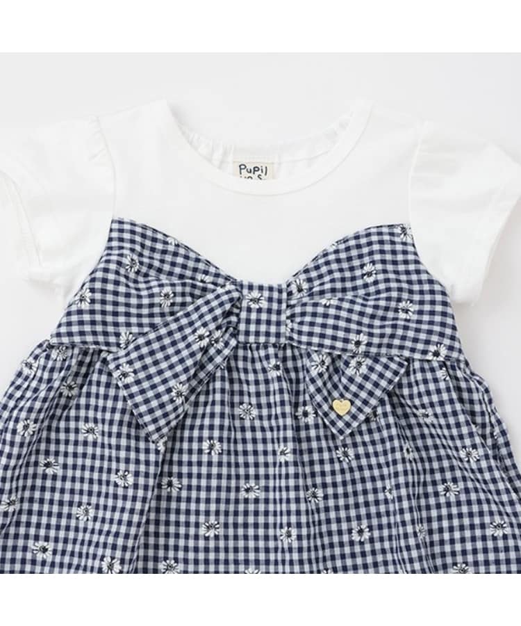 ピューピルハウス(Pupil House)の胸大リボン半袖セットアップ4
