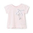ピューピルハウス(Pupil House)の裾スカラップ　半袖Tシャツ ピンク(071)
