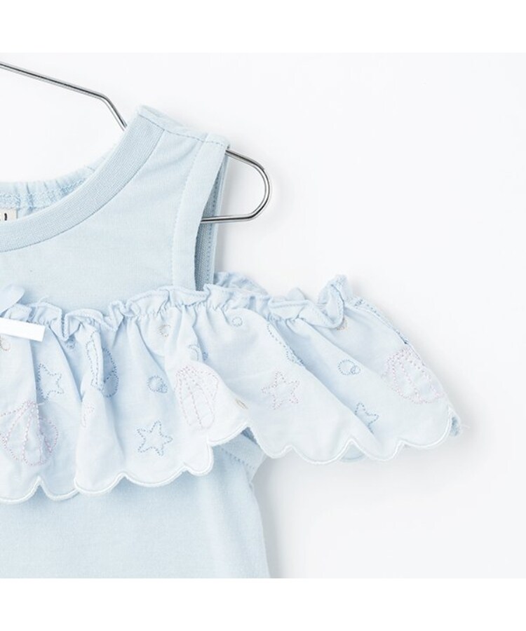 ピューピルハウス(Pupil House)のフリルオフショル半袖Tシャツ3