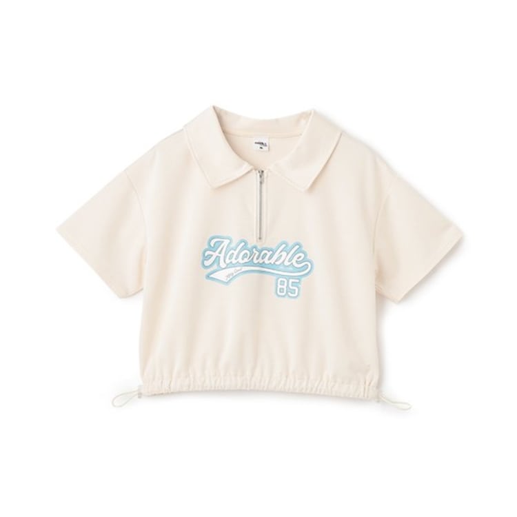 ピューピルハウス(Pupil House)の【milky coast】ハーフZIP半袖T Ｔシャツ