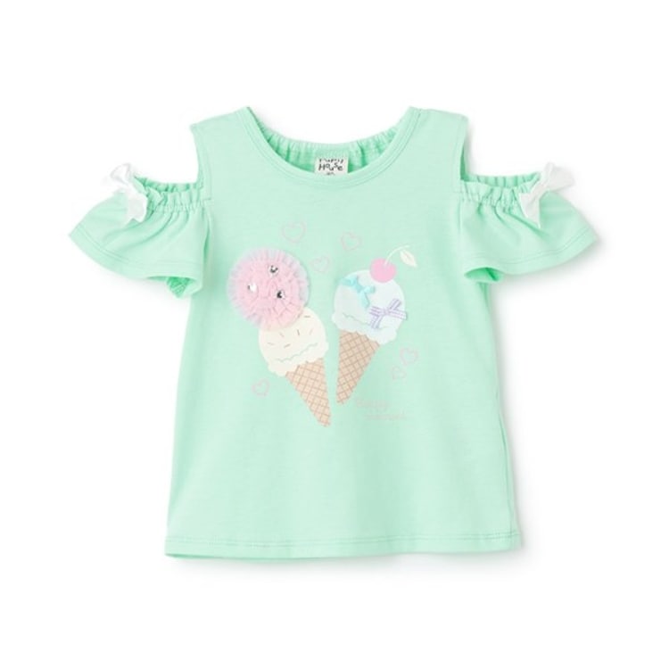 ピューピルハウス(Pupil House)のアイスモチーフオフショル半T Ｔシャツ