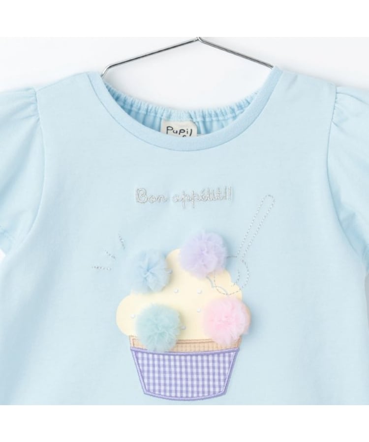 ピューピルハウス(Pupil House)のアップリケ半袖Tシャツ2