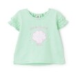 ピューピルハウス(Pupil House)のシェルモチーフ袖フリル半T ライトグリーン(120)