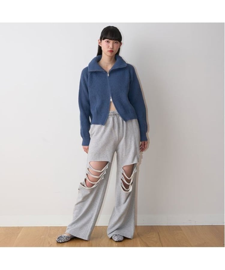 ミジェ(Mi-je)のスタンドZIPニット4