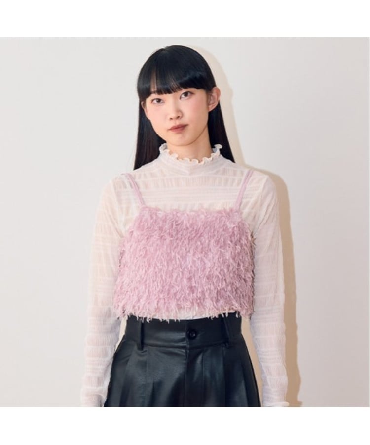 ミジェ(Mi-je)のフェザービスチェ ピンク(071)