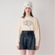ミジェ(Mi-je)のフェイクレザーショートパンツ ブラック(219)