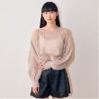 ミジェ(Mi-je)のメッシュニット ベージュ(052)