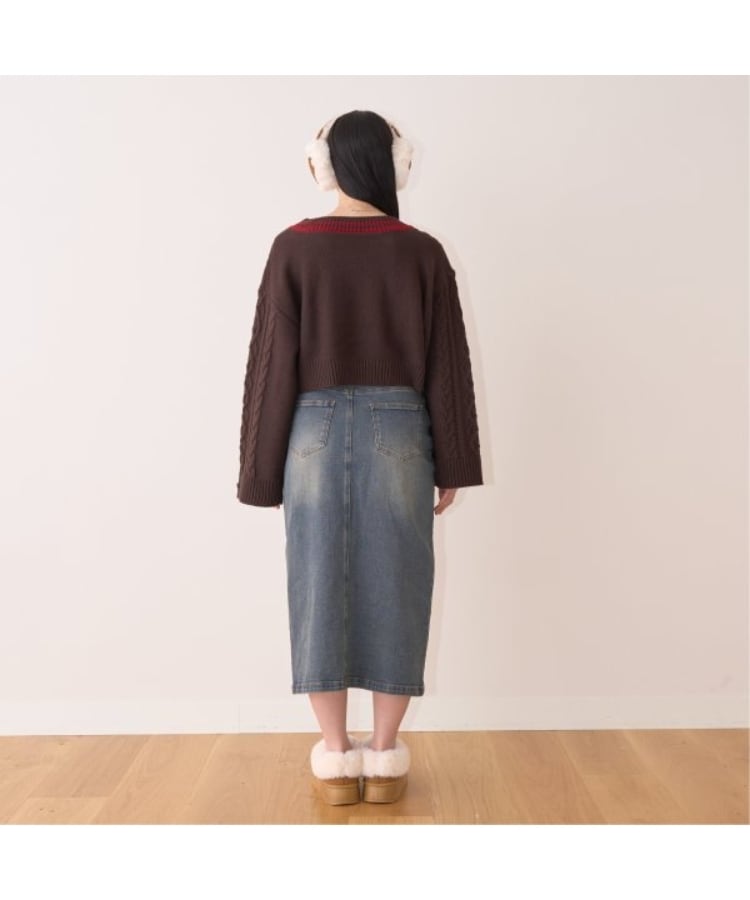 ミジェ(Mi-je)のデニムロングスカート4