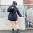 ミジェ(Mi-je)のマフラーつきキルトブルゾン14