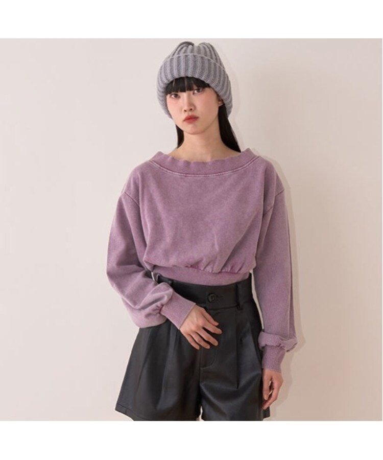 Amazon.co.jp: [XIN YE] オフショルダートレーナー トップス