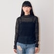 ミジェ(Mi-je)のチュールハイネックインナー ブラック(219)