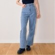 ミジェ(Mi-je)のアイレットワイドパンツ ブルー(192)