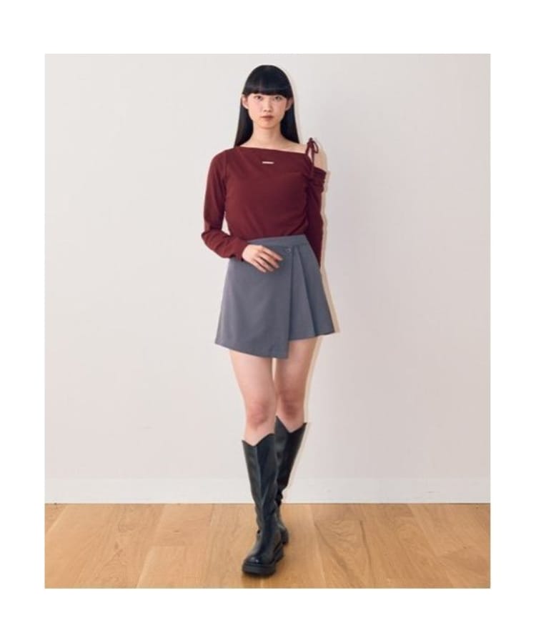 ミジェ(Mi-je)のスカートレイヤードパンツ2