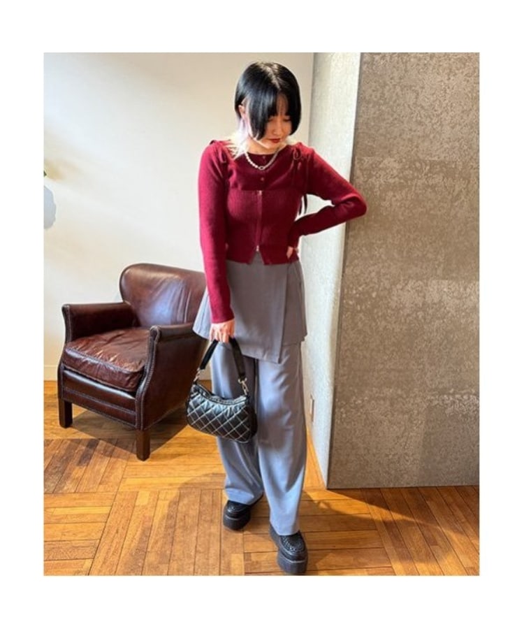 ミジェ(Mi-je)のスカートレイヤードパンツ21