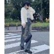 ミジェ(Mi-je)のシャギーショートカーディガン19