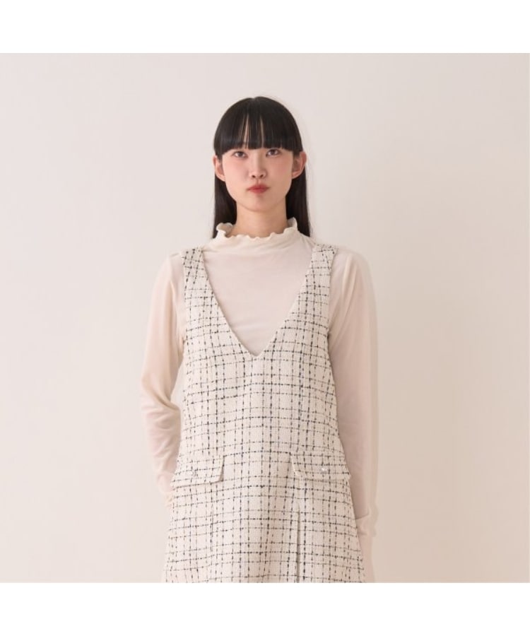 ミジェ(Mi-je)のシアーベロアトップス アイボリー(104)