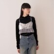ミジェ(Mi-je)のシアーベロアトップス ブラック(219)