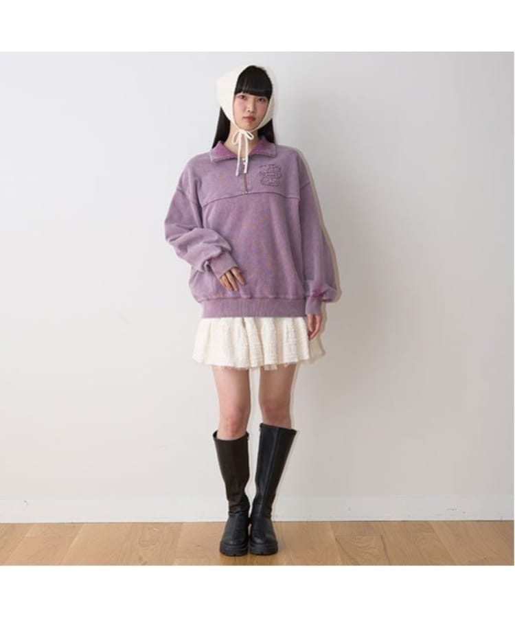 ミジェ(Mi-je)のハーフZIPプルオーバー8
