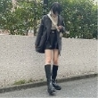 ミジェ(Mi-je)のフェイクウールジャケットコート15