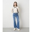 ミジェ(Mi-je)のレース付デニムフレアパンツ【韓国ファッション】2