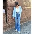 ミジェ(Mi-je)のレース付デニムフレアパンツ【韓国ファッション】15