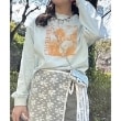 ミジェ(Mi-je)のアソートグラフィック長袖Tシャツ ブルー(192)