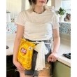 ミジェ(Mi-je)のストーンロゴ半袖Tシャツ オフホワイト(003)