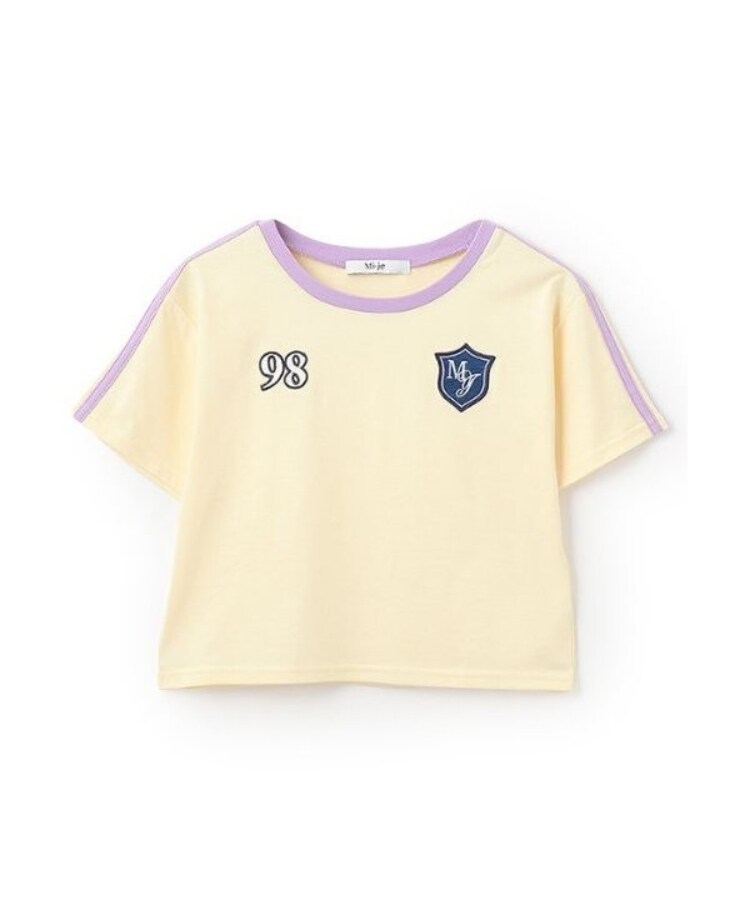 ミジェ(Mi-je)のラインコンパクト半袖Tシャツ3