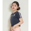 ミジェ(Mi-je)のラインコンパクト半袖Tシャツ1