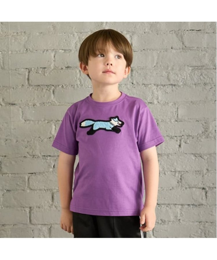 ミニマル(MINIMAL)の【the FOX】【防汚加工】サガラワッペンTEE パープル(081)