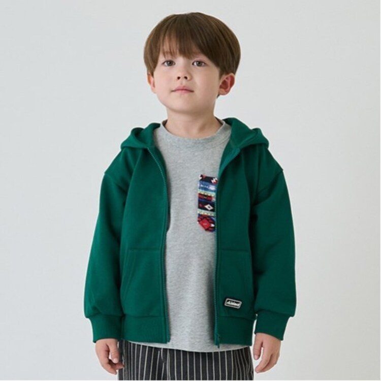 ミニマル(MINIMAL)の【防汚加工】シリコンワッペンジップアップパーカー Ｔシャツ