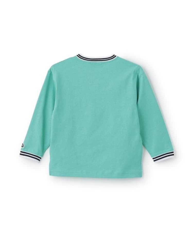 ミニマル(MINIMAL)の【防汚加工】天竺配色ラインリブTシャツ5