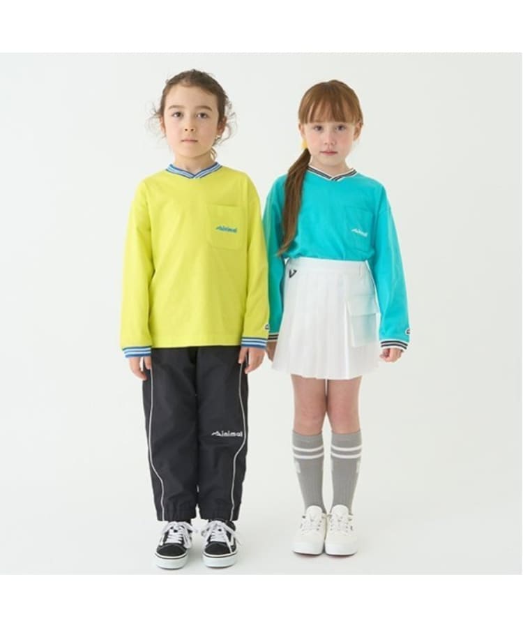 ミニマル(MINIMAL)の【防汚加工】天竺配色ラインリブTシャツ25