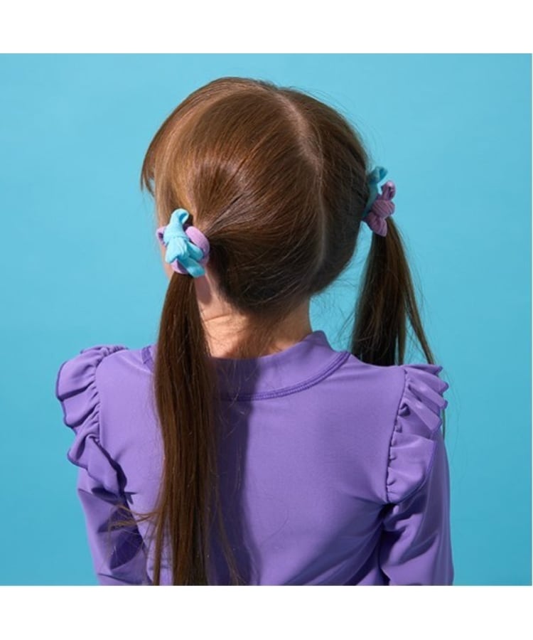ミニマル(MINIMAL)のリボンヘアポニー(４個set) パープル(081)