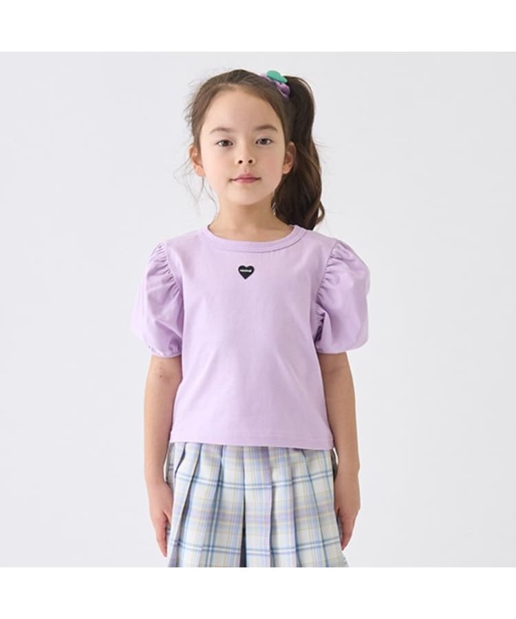 ミニマル(MINIMAL)の【防汚加工】パフスリーブTシャツ ラベンダー(080)