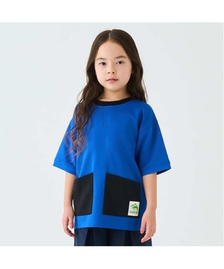 ミニマル(MINIMAL)の【撥水】ポンチWポケットTシャツ ブルー(091)