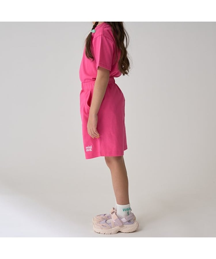 ミニマル(MINIMAL)の【防汚撥水】ワンポイント刺しゅう4分丈パンツ19