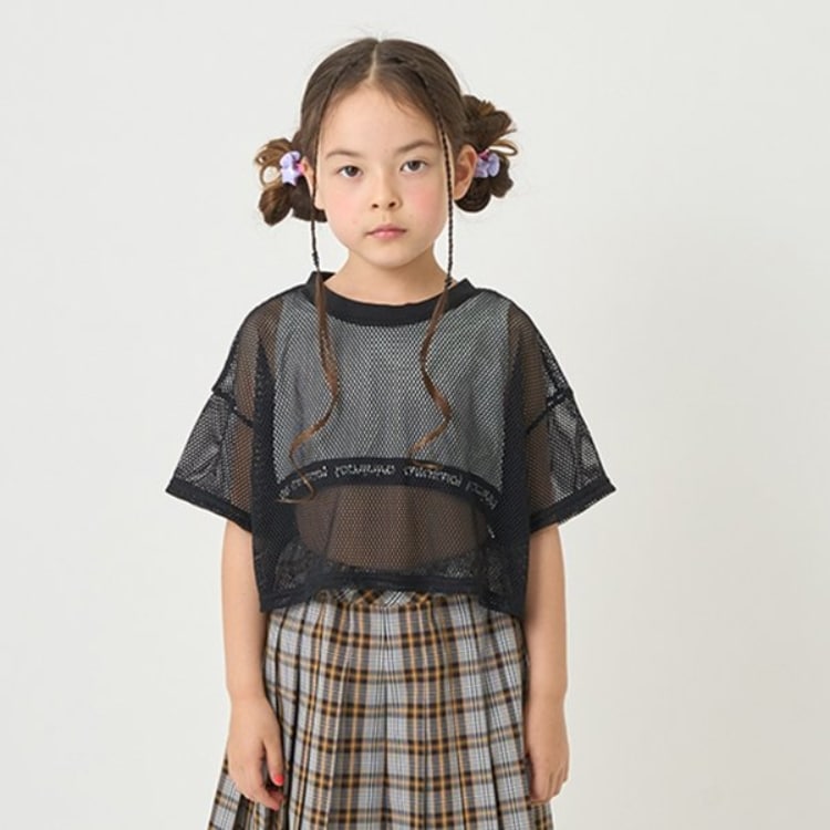 ミニマル(MINIMAL)のメッシュ＋短丈タンクトップセット Ｔシャツ