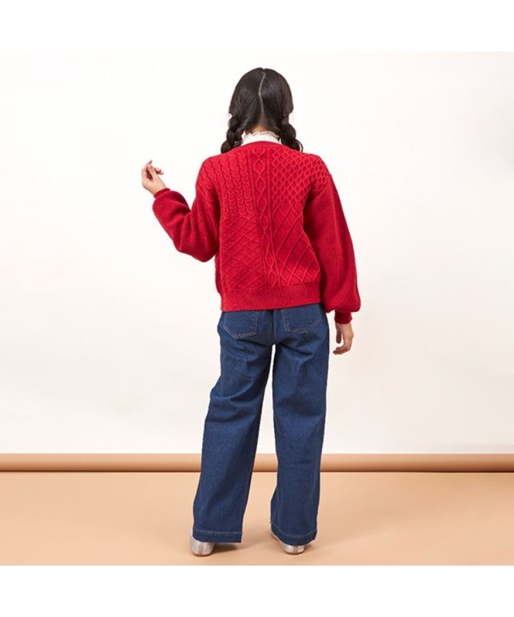 ケーピー(KP)のtroislapins(トロワラパン)移動ポケット付きデニムパンツ(140～160)2
