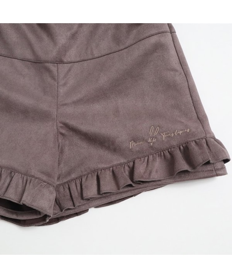 ケーピー(KP)のtroislapins(トロワラパン)ストレッチスウェードショートパンツ(140～160)4