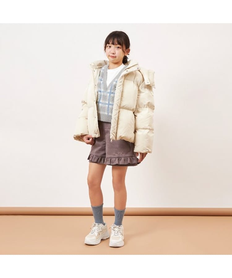 ケーピー(KP)のtroislapins(トロワラパン)ストレッチスウェードショートパンツ(140～160)12