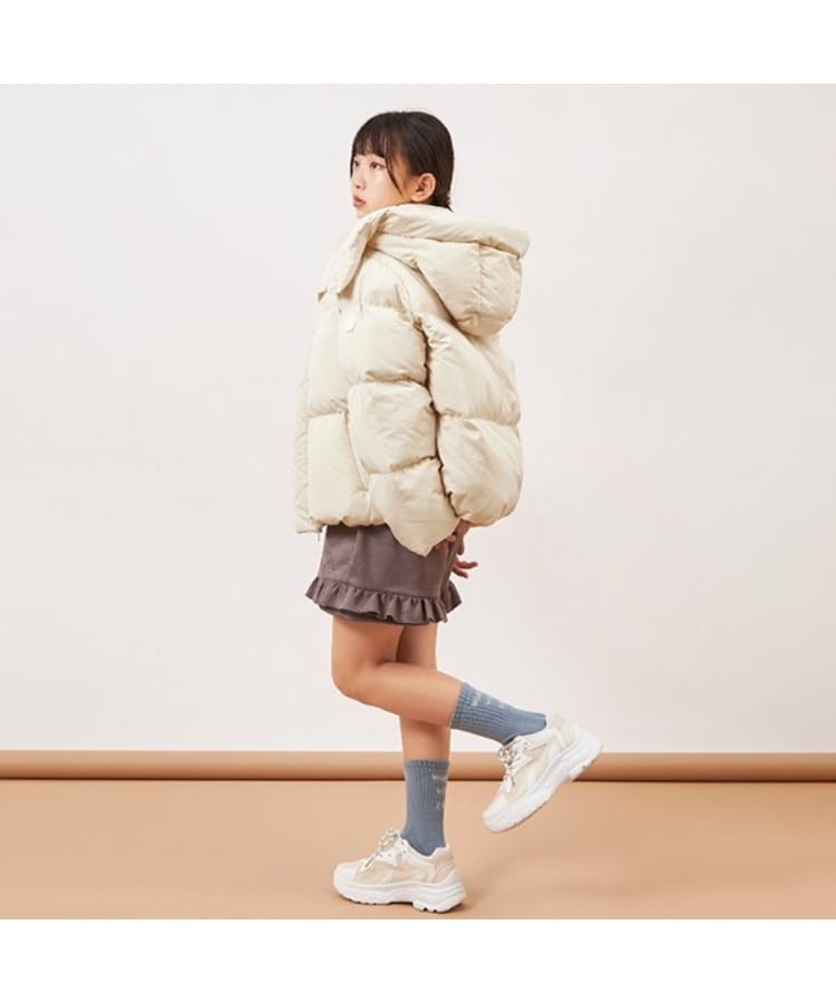 ケーピー(KP)のtroislapins(トロワラパン)ストレッチスウェードショートパンツ(140～160)13