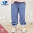 ケーピー(KP)のKP coucou(ケーピーククー)裾リボンデニム風パンツ(80～140) ブルー(091)