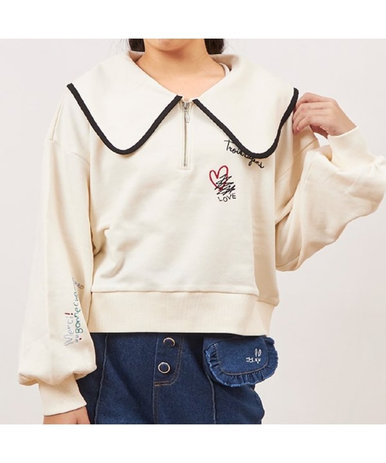 ケーピー(KP)のtroislapins(トロワラパン)ビッグカラートレーナー(140～160)3