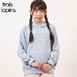 ケーピー(KP)のtroislapins(トロワラパン)フードツキリボントレーナー(140～160) サックスブルー(090)
