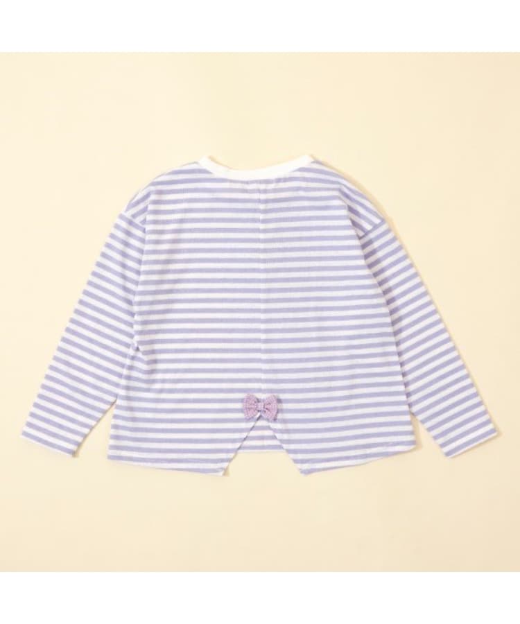 ケーピー(KP)のKP coucou?(ケーピーククー)ワンポイント刺繍長袖ボーダーTシャツ(80～140)7