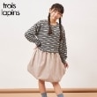 ケーピー(KP)のtroislapins(トロワラパン)鹿の子ボーダーワンピース(140～160) グレー(012)