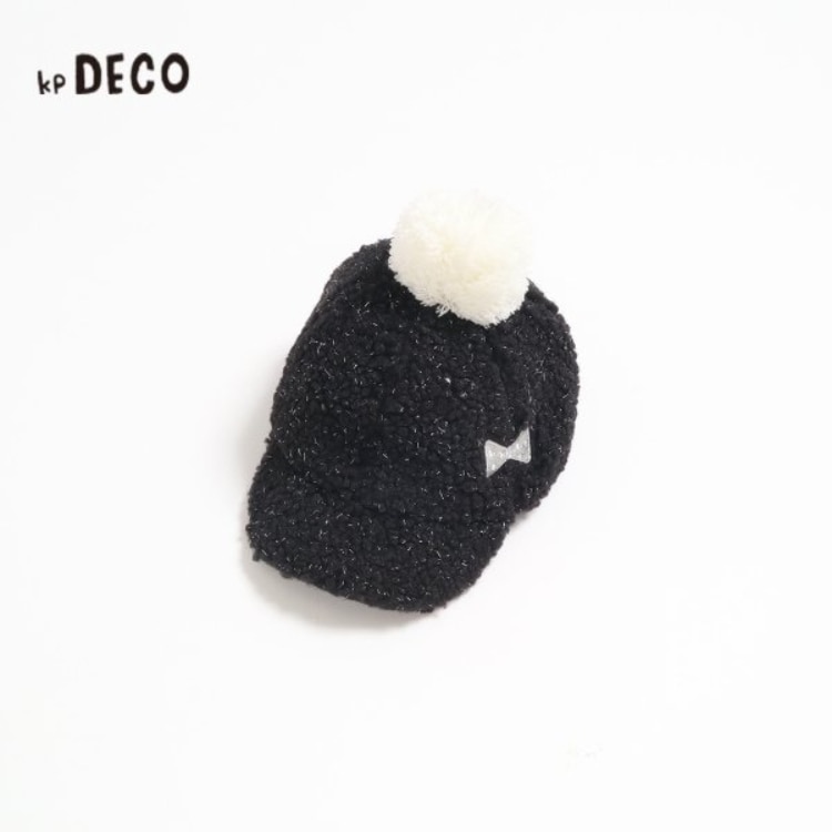ケーピー(KP)のKPDECO(ケーピーデコ)ボア梵天付きキャップ(M～L) その他