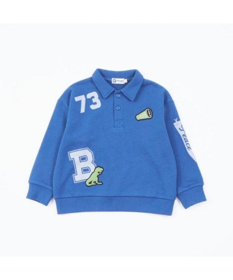 ケーピー(KP)のKPBOY(ケーピーボーイ)衿付きワッペンプリントトレーナー(100～150)6
